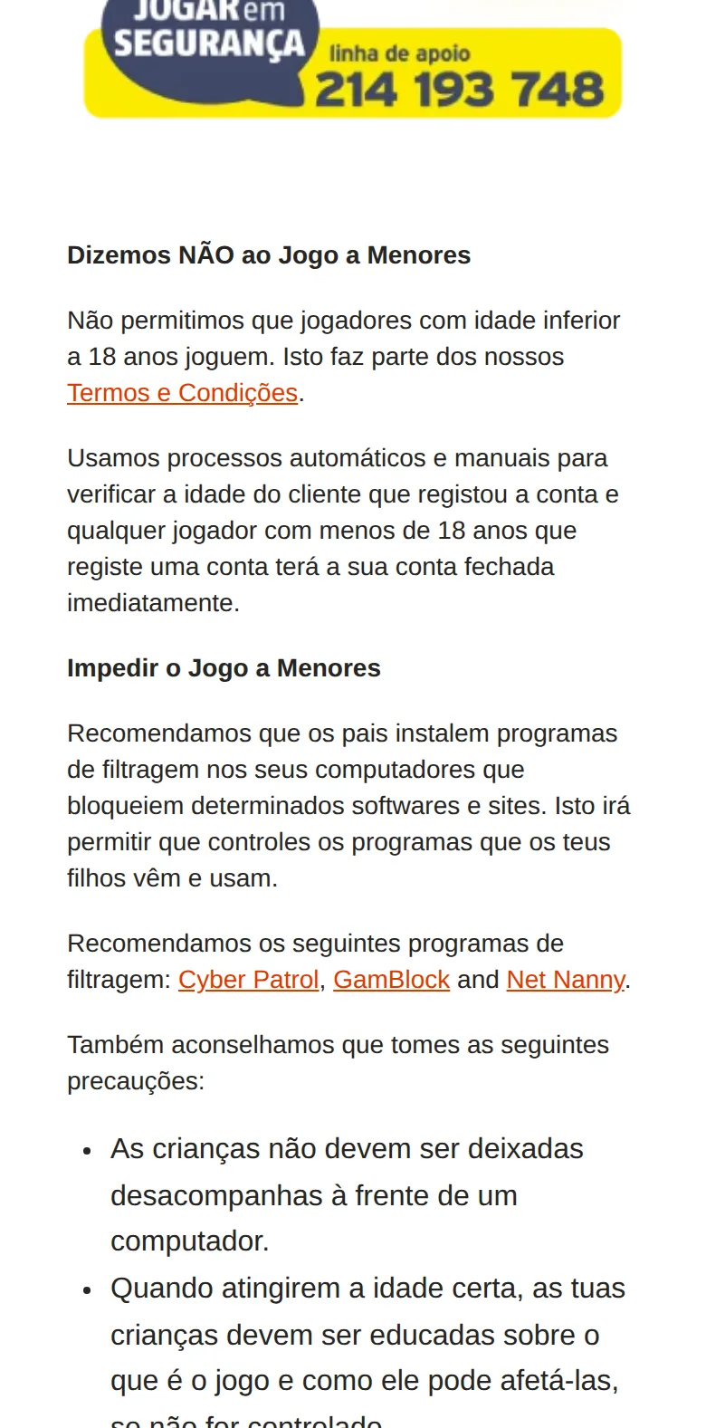 Bacanaplay.pt — a página de jogo responsável