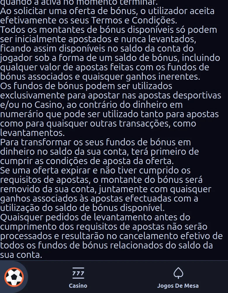 Betano.pt — a Política de Bónus