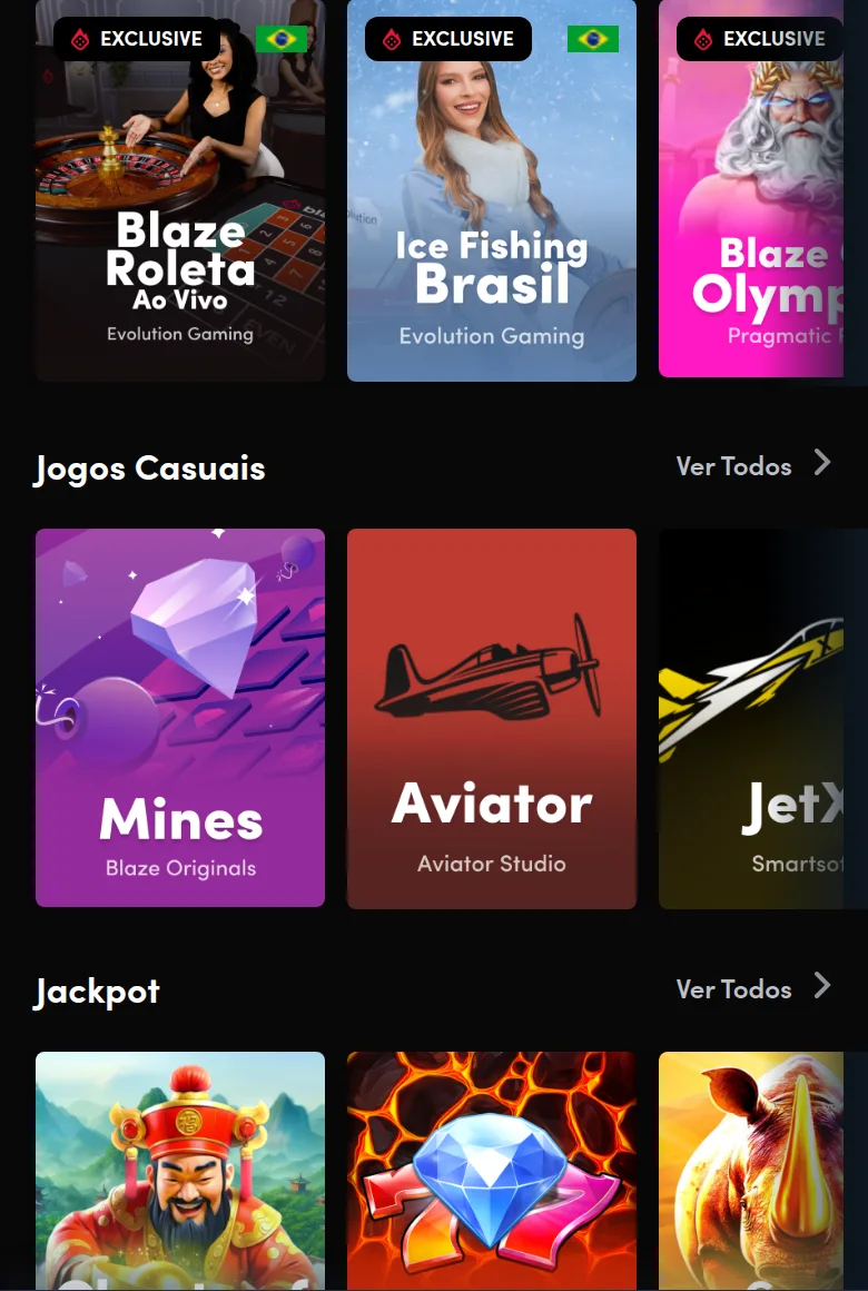 Casino da Blaze BR: roleta ao vivo da Evolution, Ice Fishing Brasil, Aviator e a linha de jackpots