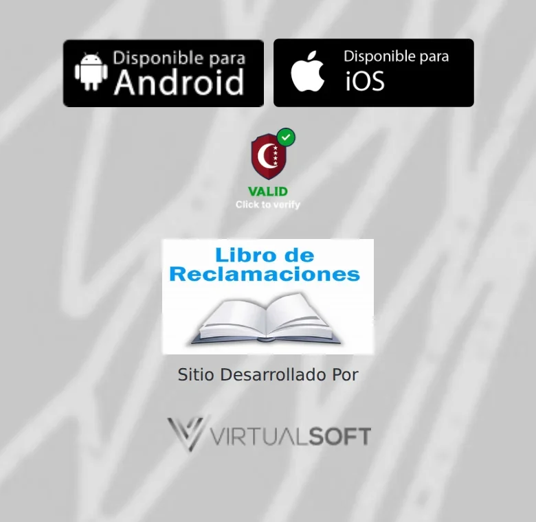 Sellos del pie: apps, verificación, Libro de Reclamaciones y la plataforma técnica