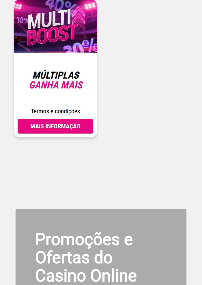 GoldenPark.pt — as promoções filtradas por casino