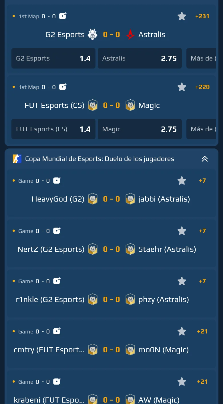 La sección deportiva