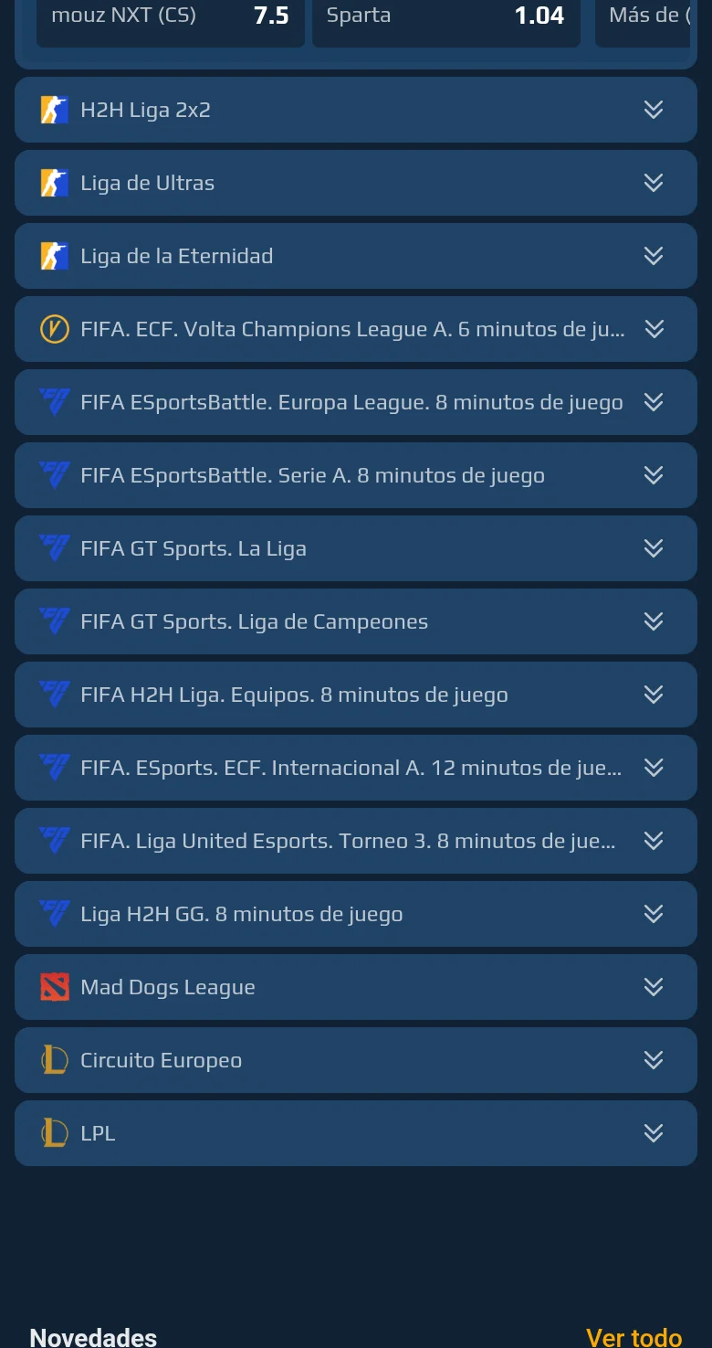Los mercados deportivos