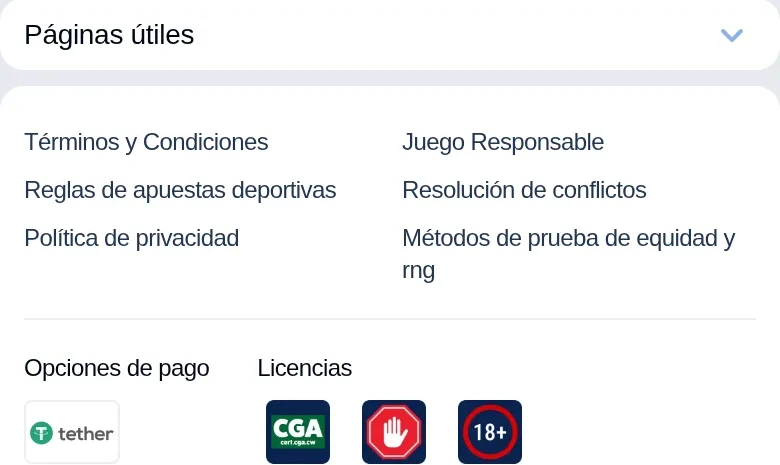 La sección de promociones