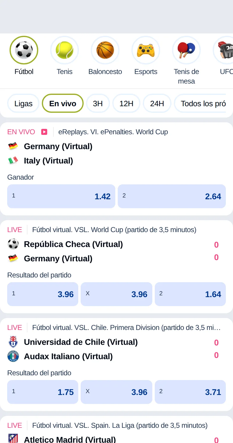La sección deportiva