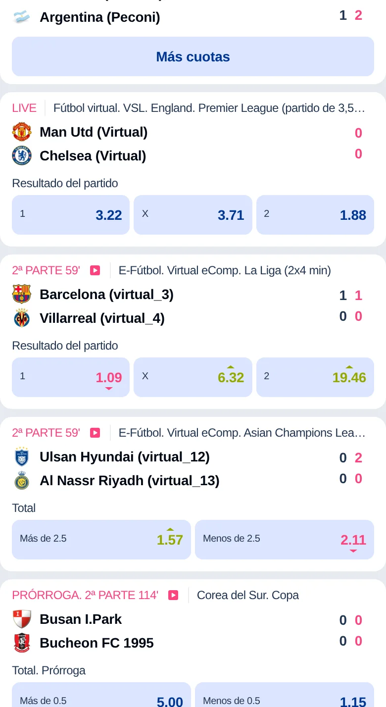 Mercados en directo