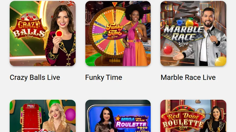 Crazy Balls Live, Funky Time and Marble Race Live