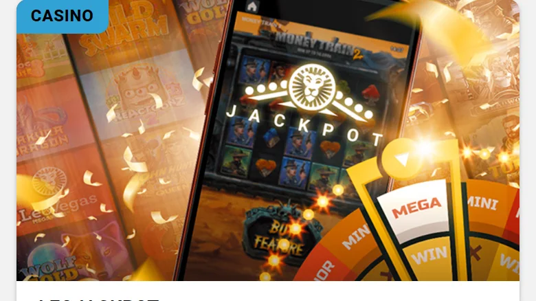 The LeoJackpot promotion banner
