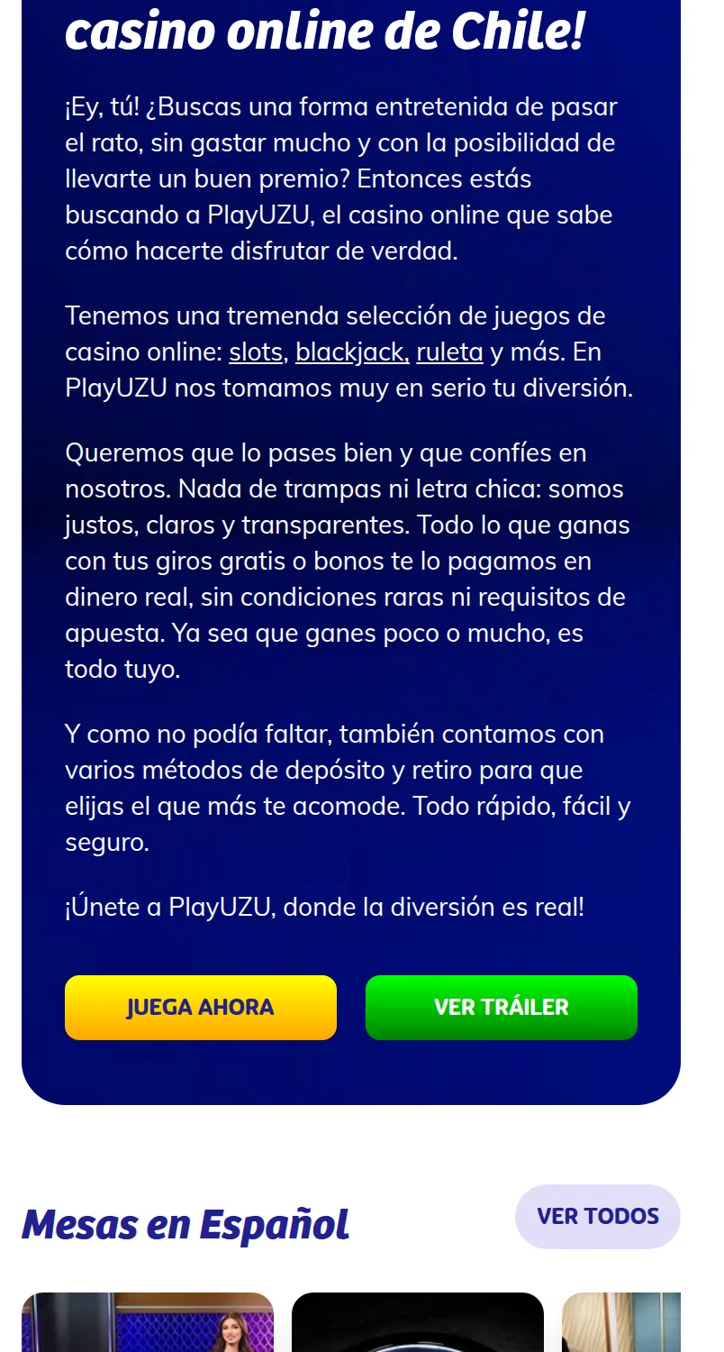 Juegos disponibles