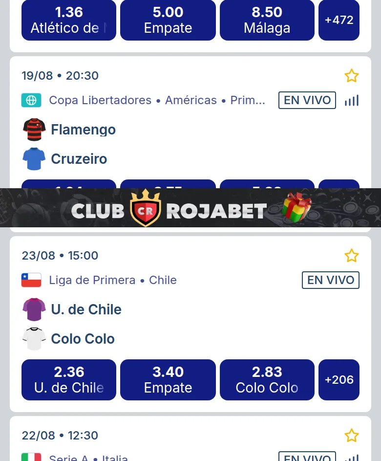 Más mercados deportivos