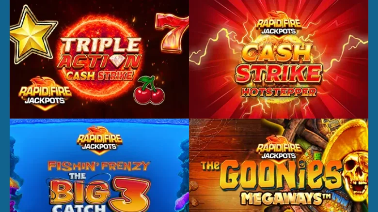 La salle Rapid Fire Jackpots : Triple Action Cash Strike, Cash Strike Hotstepper, Fishin' Frenzy The Big 3 Catch