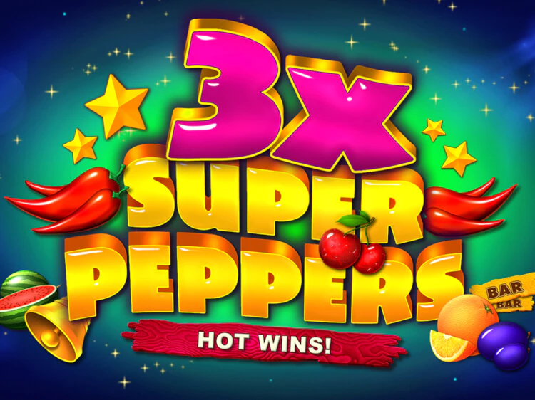 3x Super Peppers, slot da Belatra Games