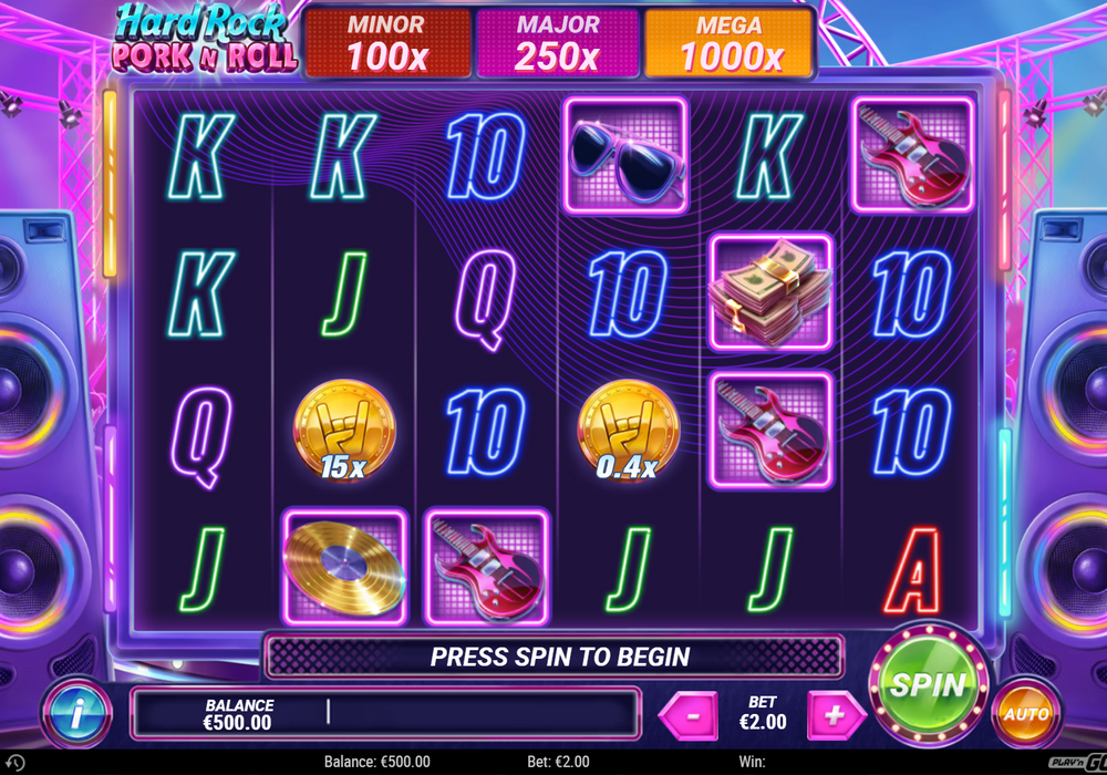 Hard Rock Pork n Roll, slot da Play'n GO