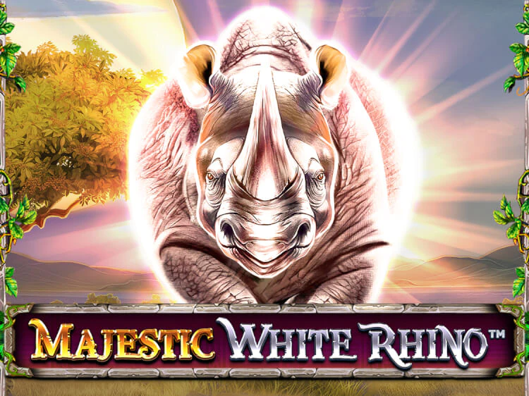 Majestic White Rhino, slot da Spinomenal