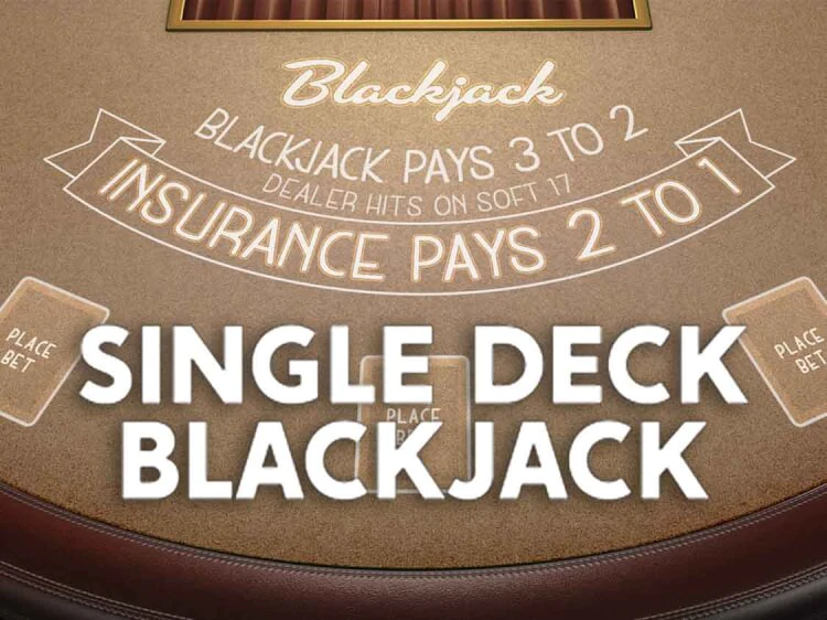 Single Deck Blackjack, slot da Betsoft