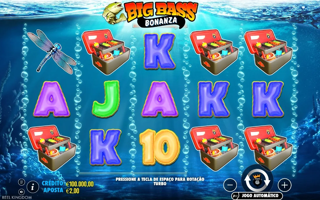 Big Bass Bonanza — tela inicial do jogo