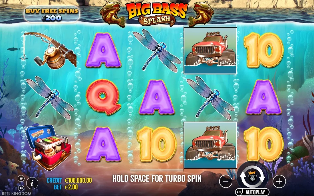 Big Bass Splash — game screen