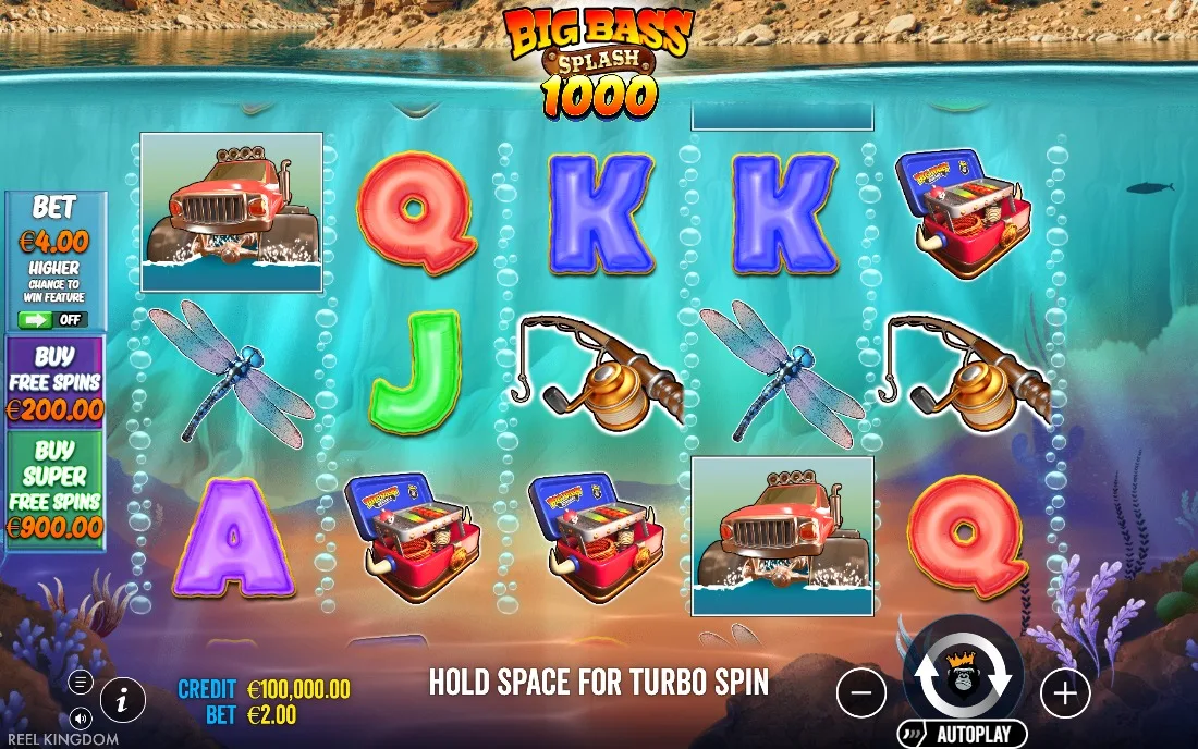Big Bass Splash 1000 — game screen