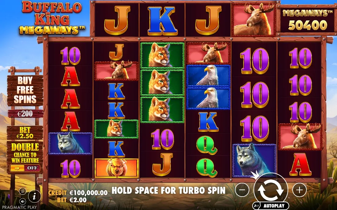 Buffalo King Megaways — game screen