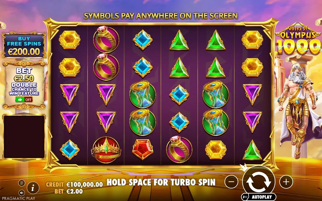 Gates of Olympus 1000 — game screen