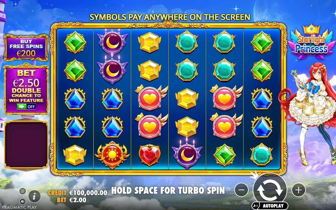 Starlight Princess — game screen