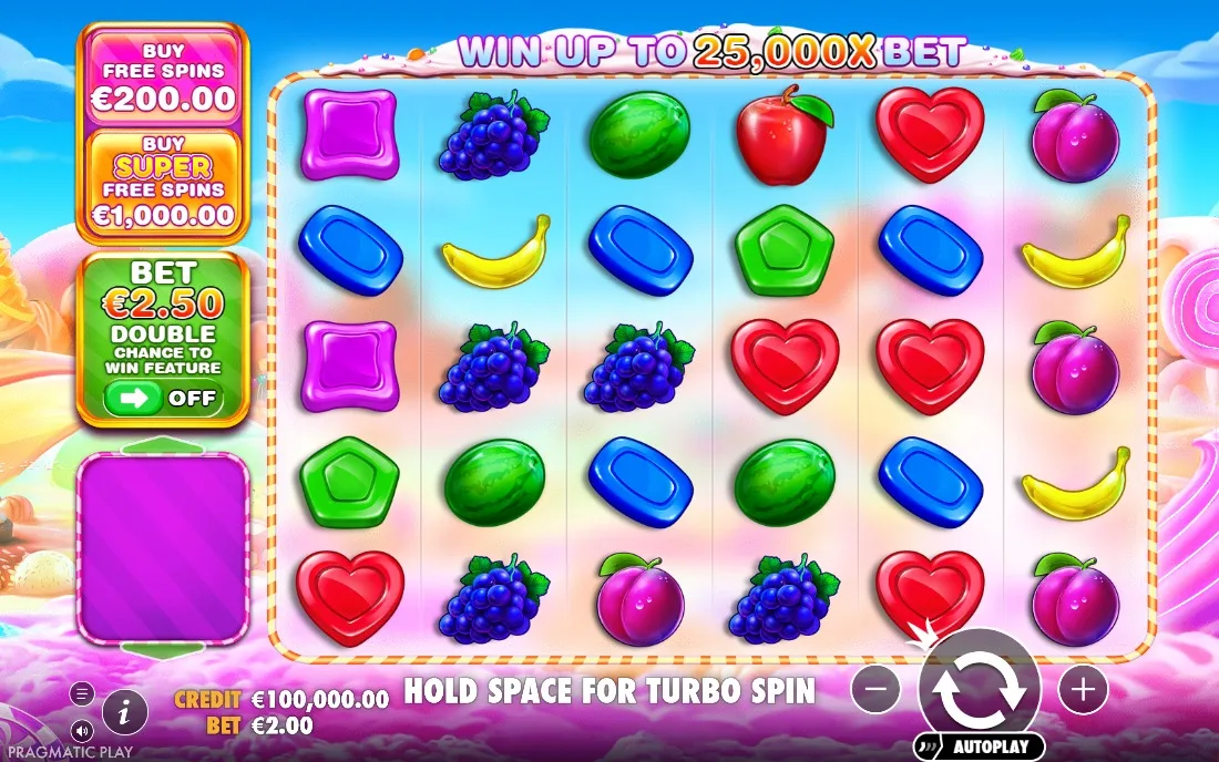 Sweet Bonanza 1000 — game screen