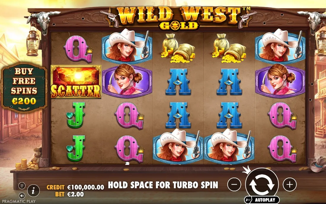 Wild West Gold — game screen